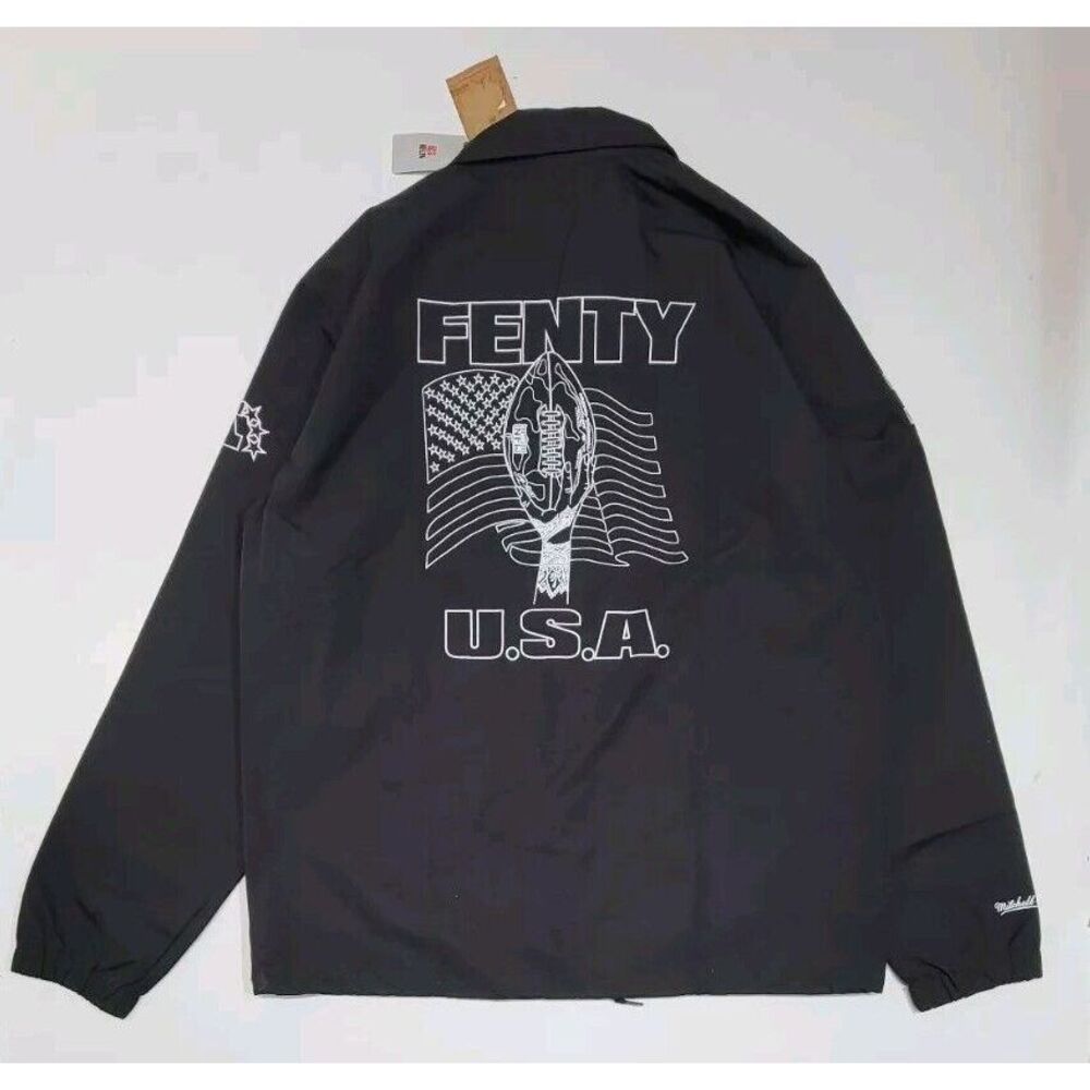 MITCHELL AND NESS RHIANNA FENTY UNISEX SUPER BOWL LVII COACHES JACKET XXL‎ New